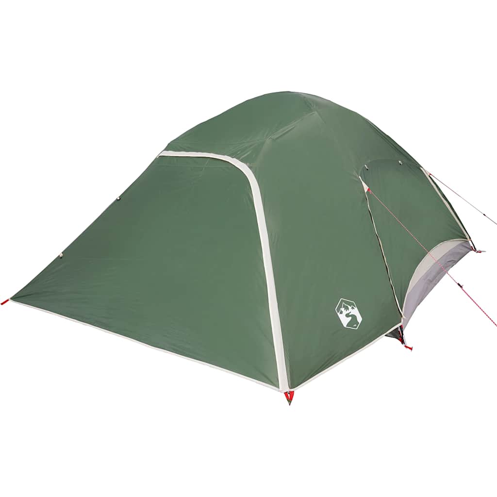 vidaXL Camping Tent Dome 4-Person Green Waterproof 5