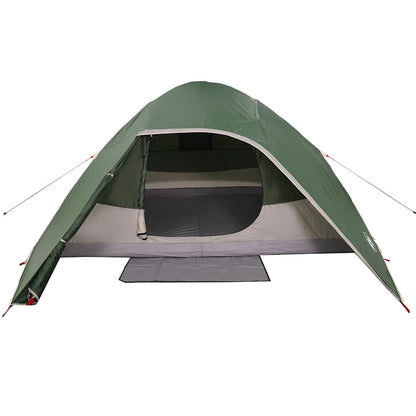 vidaXL Camping Tent Dome 4-Person Green Waterproof 6
