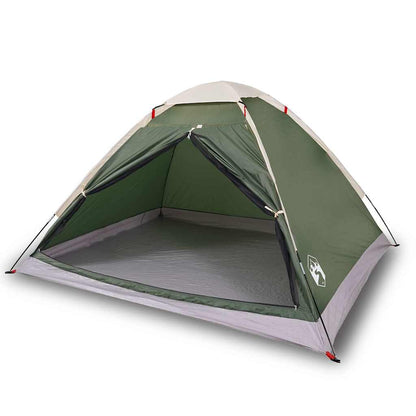 vidaXL Camping Tent Dome 4-Person Green Waterproof 2