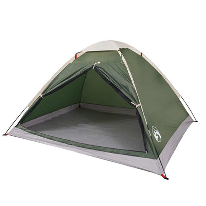 vidaXL Camping Tent Dome 4-Person Green Waterproof 3