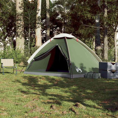 vidaXL Camping Tent Dome 4-Person Green Waterproof 4