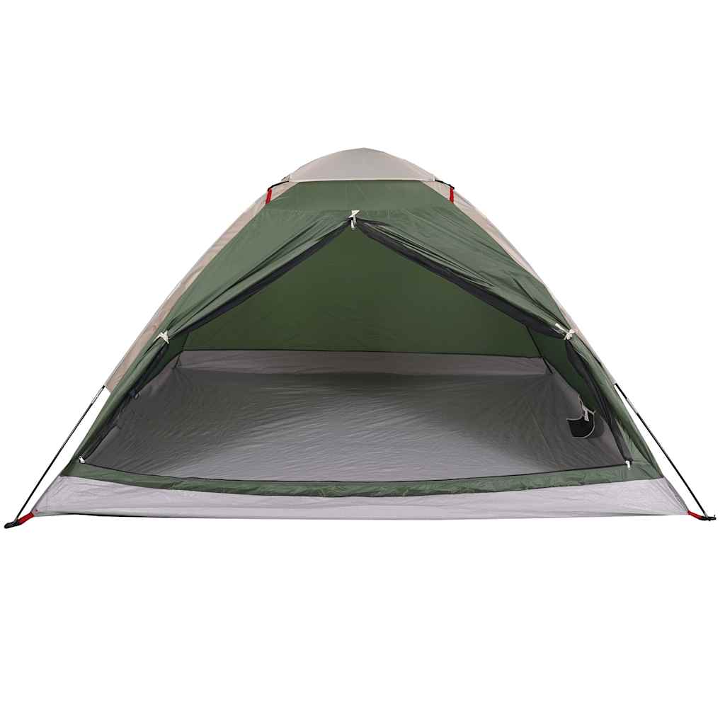 vidaXL Camping Tent Dome 4-Person Green Waterproof 5