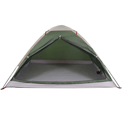 vidaXL Camping Tent Dome 4-Person Green Waterproof 5