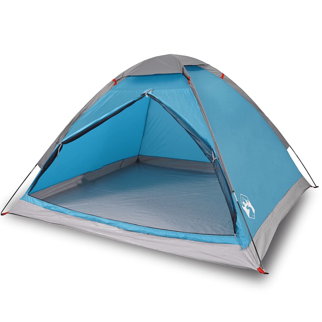vidaXL Camping Tent Dome 4-Person Blue Waterproof 2