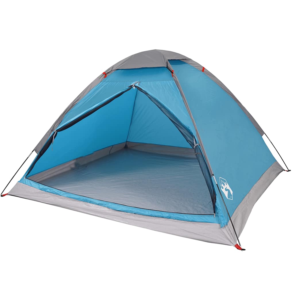 vidaXL Camping Tent Dome 4-Person Blue Waterproof 3