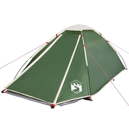 vidaXL Camping Tent Dome 4-Person Green Waterproof 5