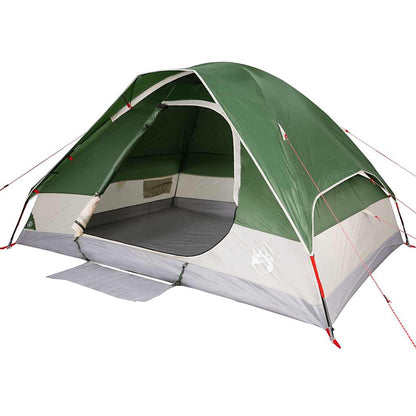 vidaXL Camping Tent Dome 4-Person Green Waterproof 5