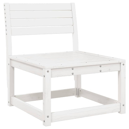 vidaXL Garden Sofa White Solid Wood Pine 2