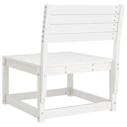 vidaXL Garden Sofa White Solid Wood Pine 6