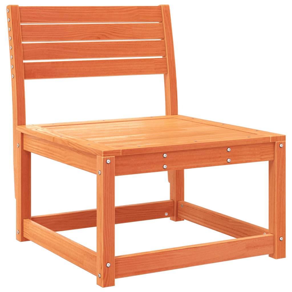 vidaXL Garden Sofa Wax Brown Solid Wood Pine 2