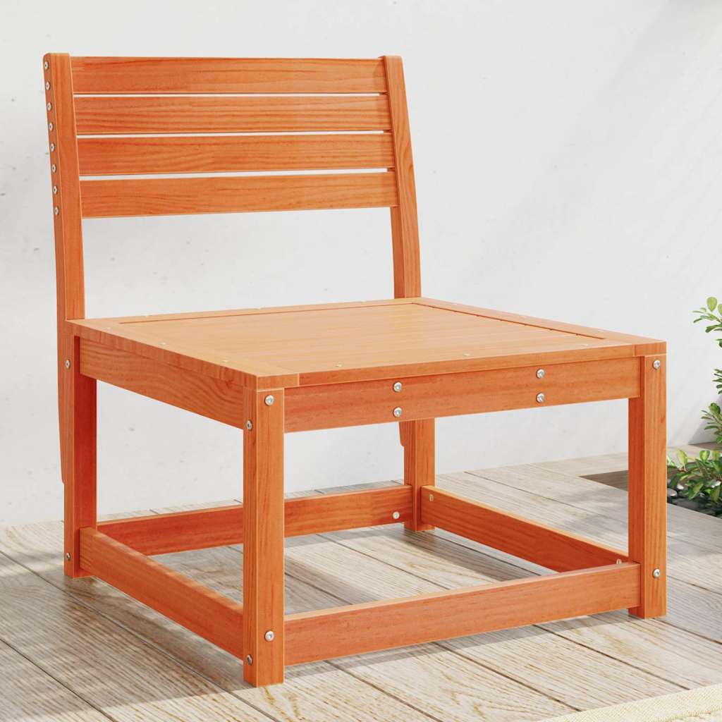 vidaXL Garden Sofa Wax Brown Solid Wood Pine 1