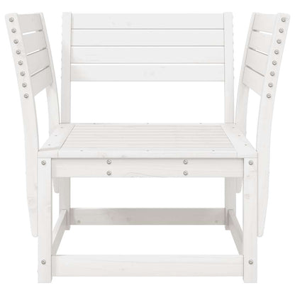 vidaXL Garden Chair White Solid Wood Pine 4