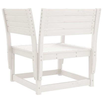 vidaXL Garden Chair White Solid Wood Pine 6