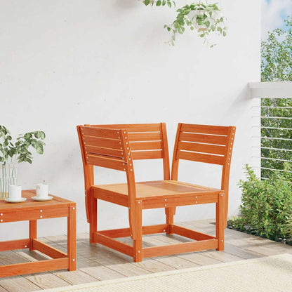 vidaXL Garden Chair Wax Brown Solid Wood Pine 3