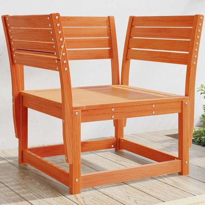 vidaXL Garden Chair Wax Brown Solid Wood Pine 1