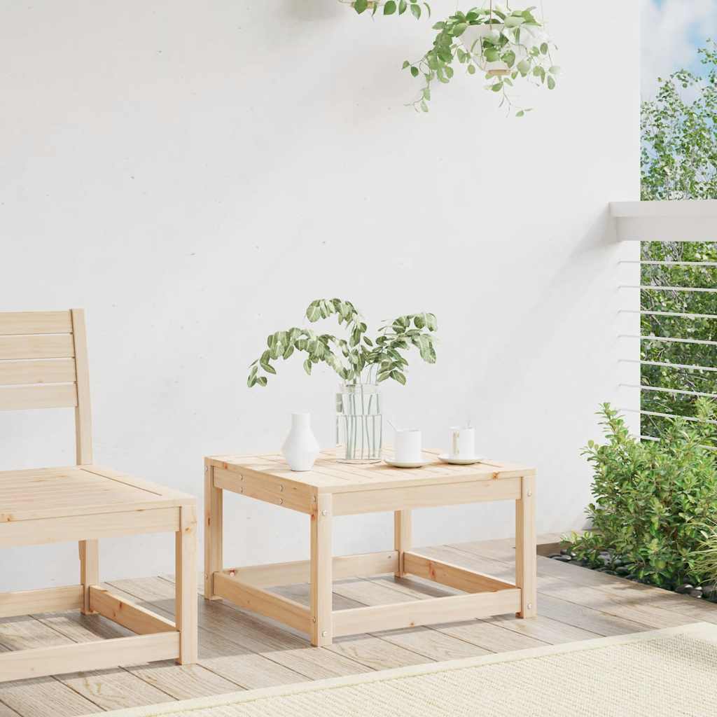 vidaXL Garden Footstool Solid Wood Pine 3