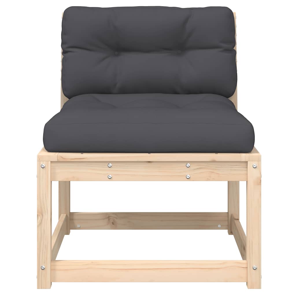 vidaXL Garden Sofa with Cushions Solid Wood Pine 5