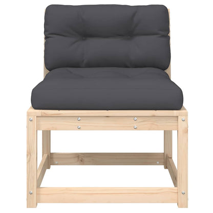 vidaXL Garden Sofa with Cushions Solid Wood Pine 5
