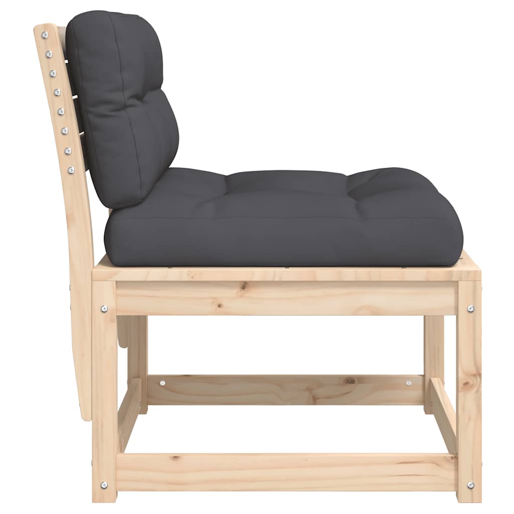 vidaXL Garden Sofa with Cushions Solid Wood Pine 6
