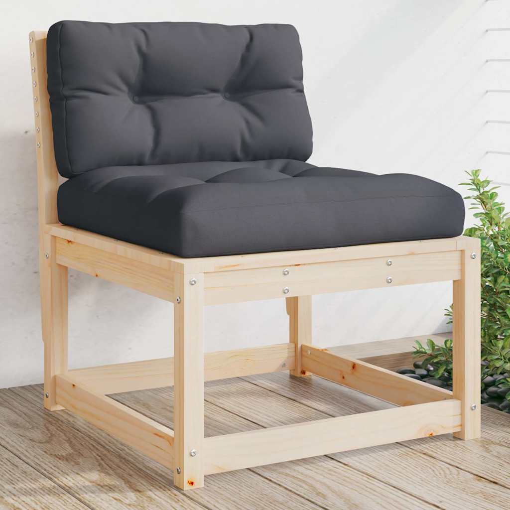 vidaXL Garden Sofa with Cushions Solid Wood Pine 1