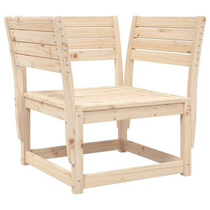 vidaXL Garden Sofa Armrest with Cushions Solid Wood Pine 4