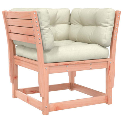 vidaXL Garden Sofa Armrest with Cushions Solid Wood Douglas 2