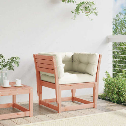 vidaXL Garden Sofa Armrest with Cushions Solid Wood Douglas 3