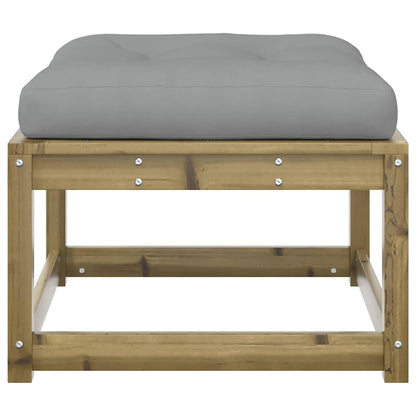 vidaXL Garden Footstool with Cushions Impregnated Wood Pine 5