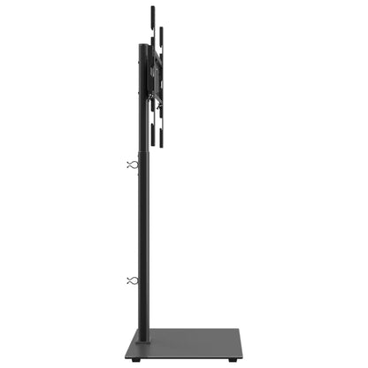 vidaXL Corner TV Stand 1-Tier for 32-65 Inch Black 4