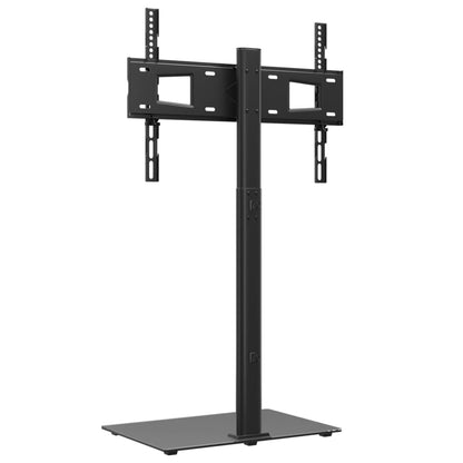 vidaXL Corner TV Stand 1-Tier for 32-65 Inch Black 5