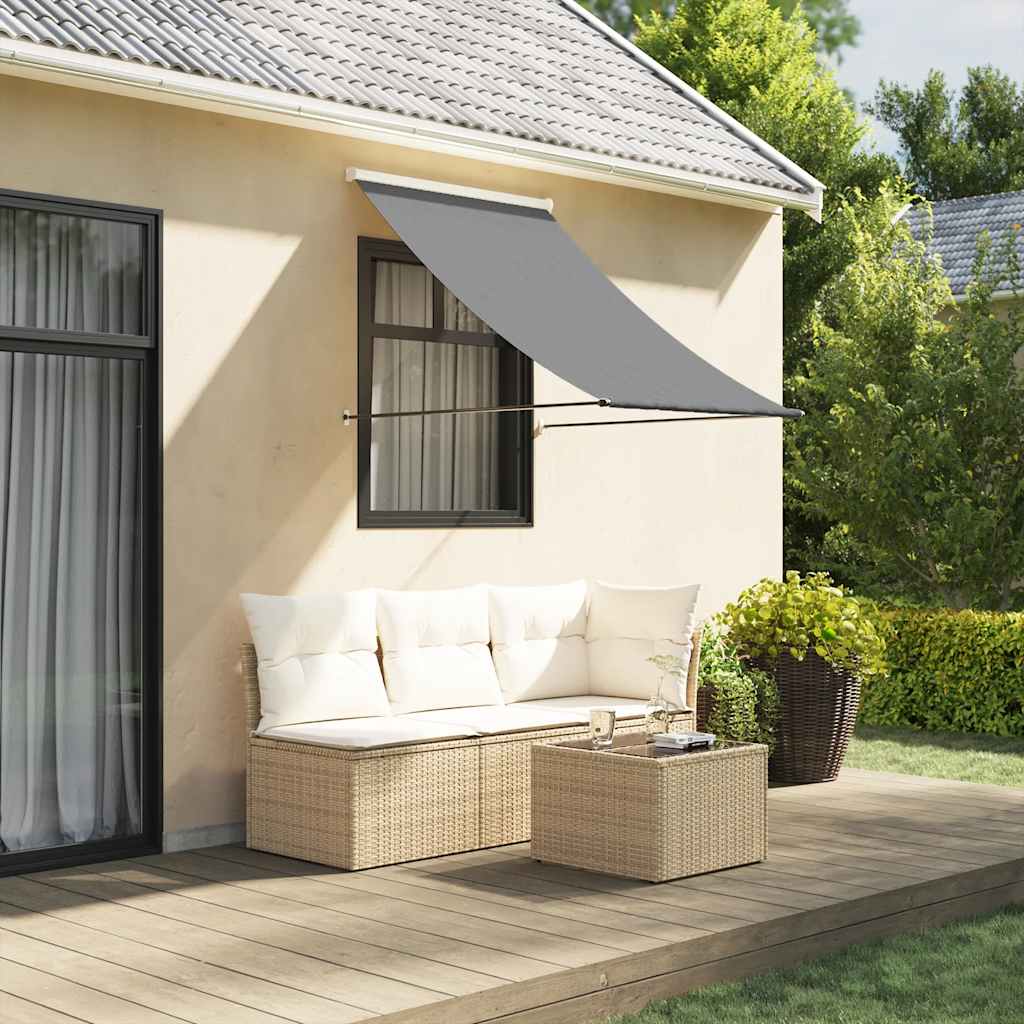vidaXL Retractable Awning | Anthracite 1