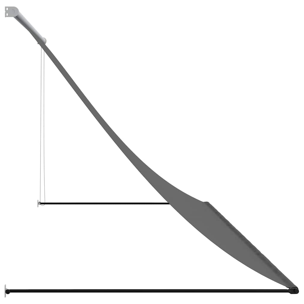 vidaXL Retractable Awning | Anthracite | Steel | 300 x 150 cm | Retractable 4