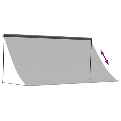 vidaXL Retractable Awning | Anthracite | Steel | 300 x 150 cm | Retractable 6
