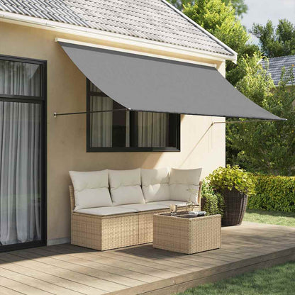 vidaXL Retractable Awning | Anthracite | Steel | 300 x 150 cm | Retractable 1