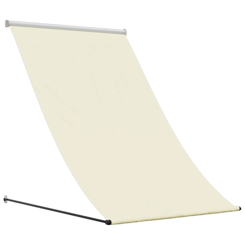 vidaXL Retractable Awning Cream 150x150 cm Fabric and Steel 2