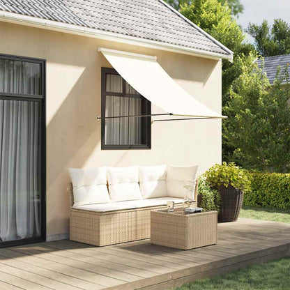 vidaXL Retractable Awning Cream 150x150 cm Fabric and Steel 1