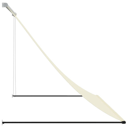 vidaXL Retractable Awning Cream 200x150 cm Fabric and Steel 4