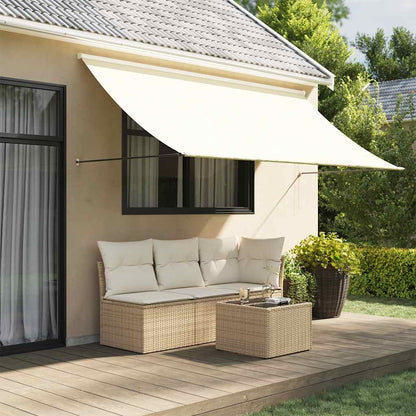 Retractable Awning Fabric and Steel Cream 300 x 150 cm