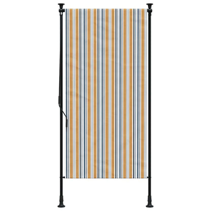 vidaXL Outdoor Roller Blind Yellow and White 120x270 cm Fabric&Steel 3