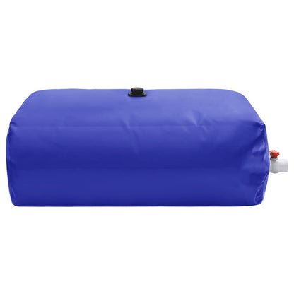 Water Tank with Tap Foldable PVC Blue
