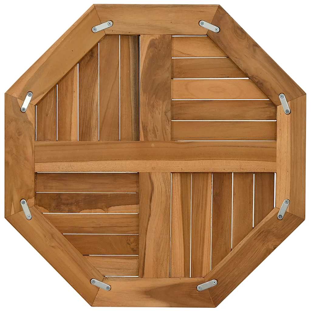 vidaXL Table Top 60x60x2.5 cm Octagonal Solid Wood Teak 5