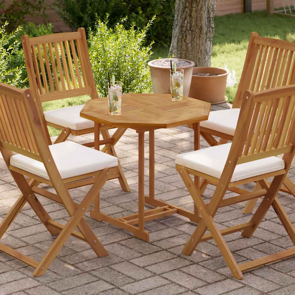 vidaXL Table Top 70x70x2.5 cm Octagonal Solid Wood Teak 1