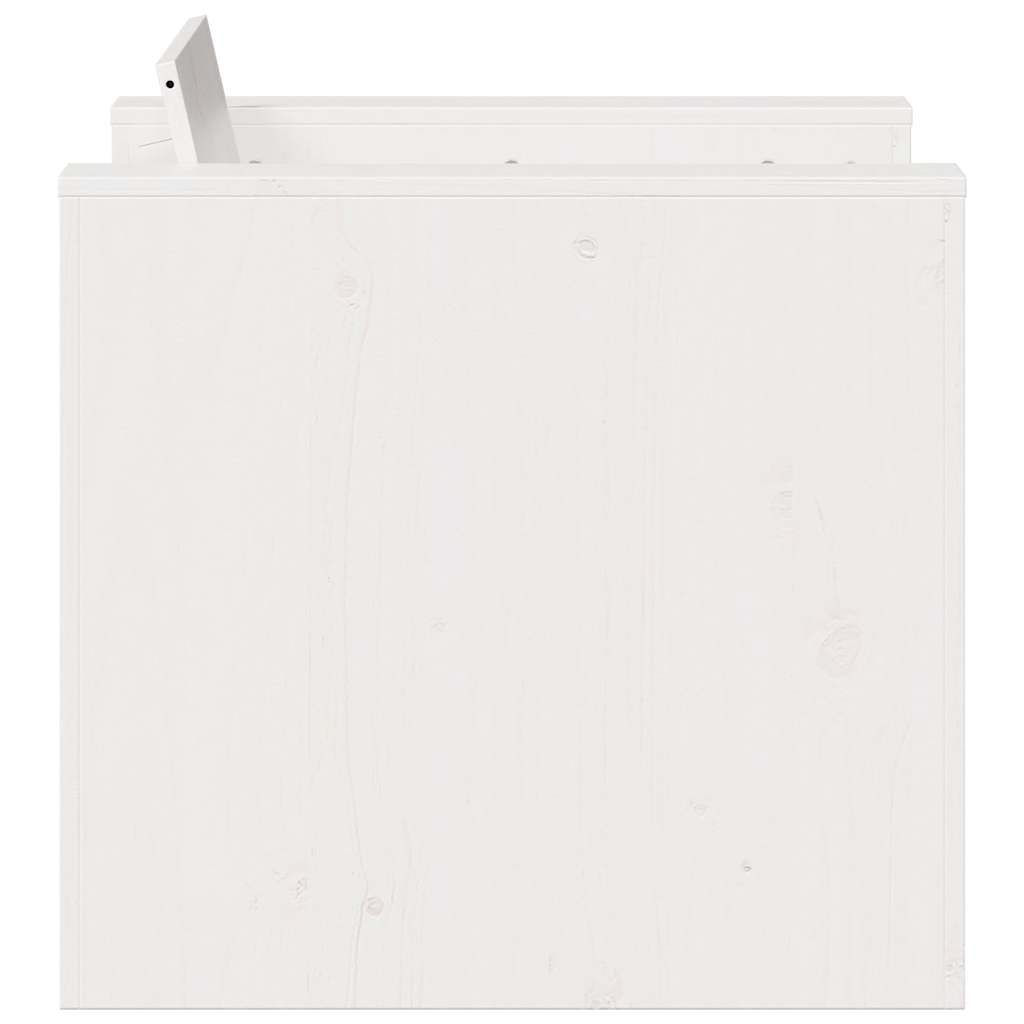 vidaXL Garden Sofa White 79x60x62 cm Solid Wood Pine 5