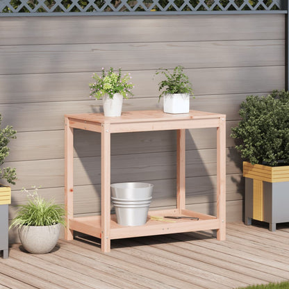 vidaXL Potting Table with Shelf 82.5x50x75 cm Solid Wood Douglas 3