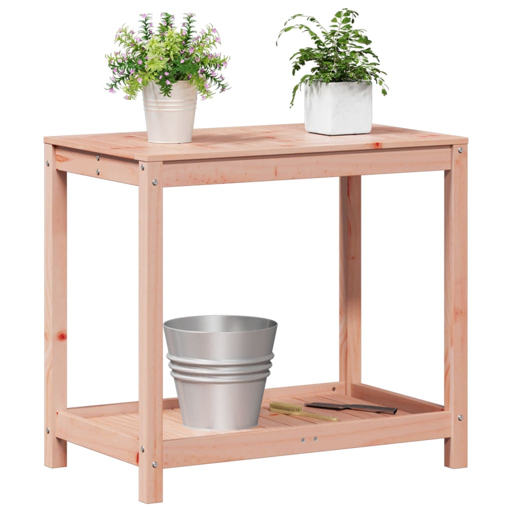 vidaXL Potting Table with Shelf 82.5x50x75 cm Solid Wood Douglas 4