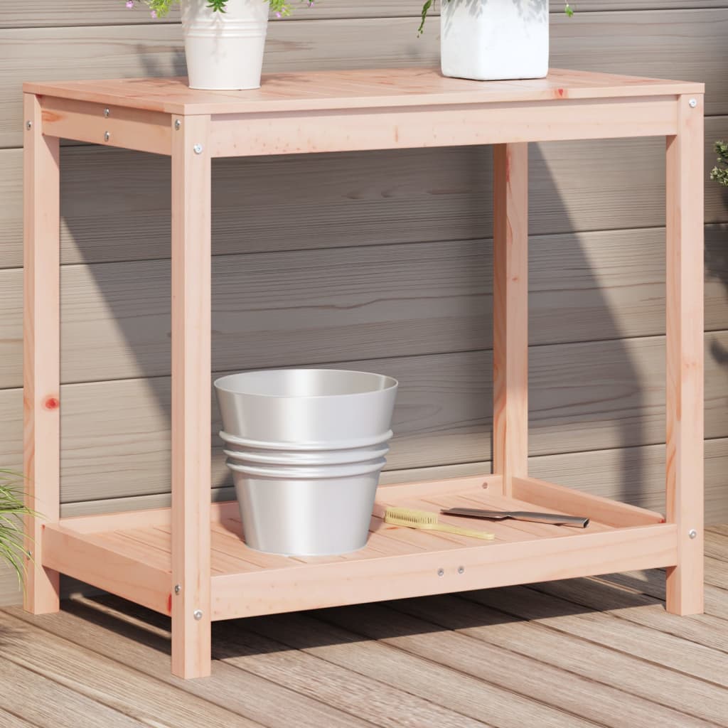vidaXL Potting Table with Shelf 82.5x50x75 cm Solid Wood Douglas 1