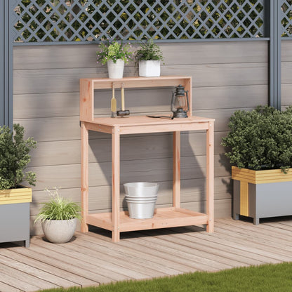 vidaXL Potting Table with Shelves 82.5x50x109.5 cm Solid Wood Douglas 3