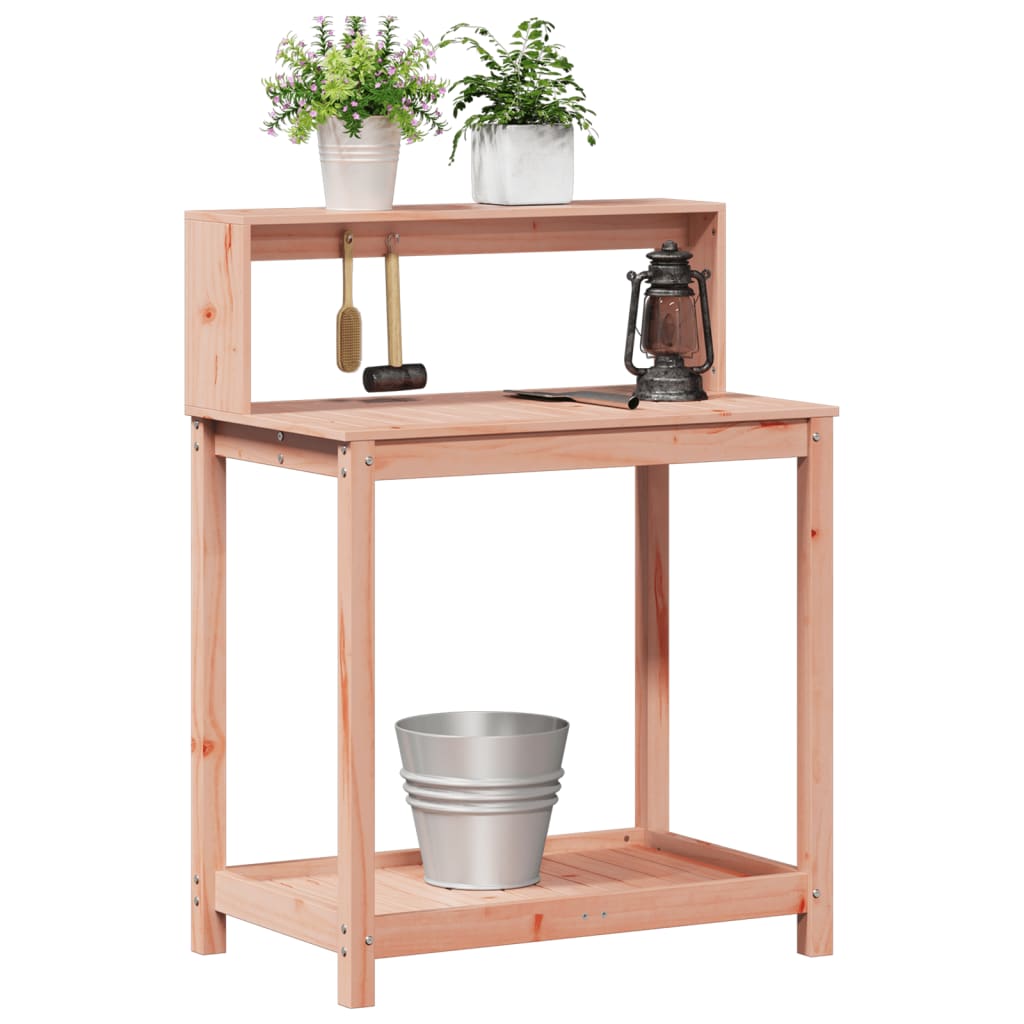 vidaXL Potting Table with Shelves 82.5x50x109.5 cm Solid Wood Douglas 4