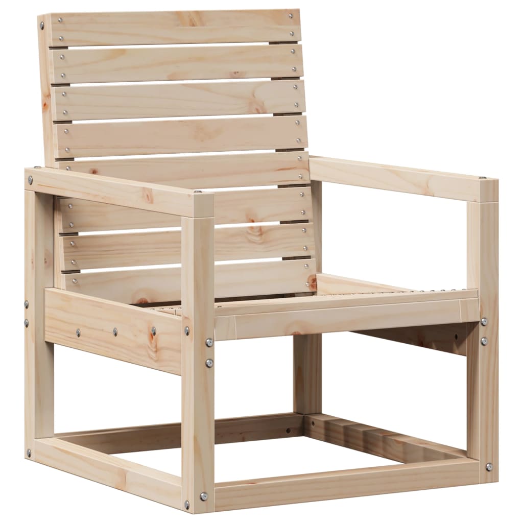 vidaXL Garden Chair 57.5x63x76 cm Solid Wood Pine 2