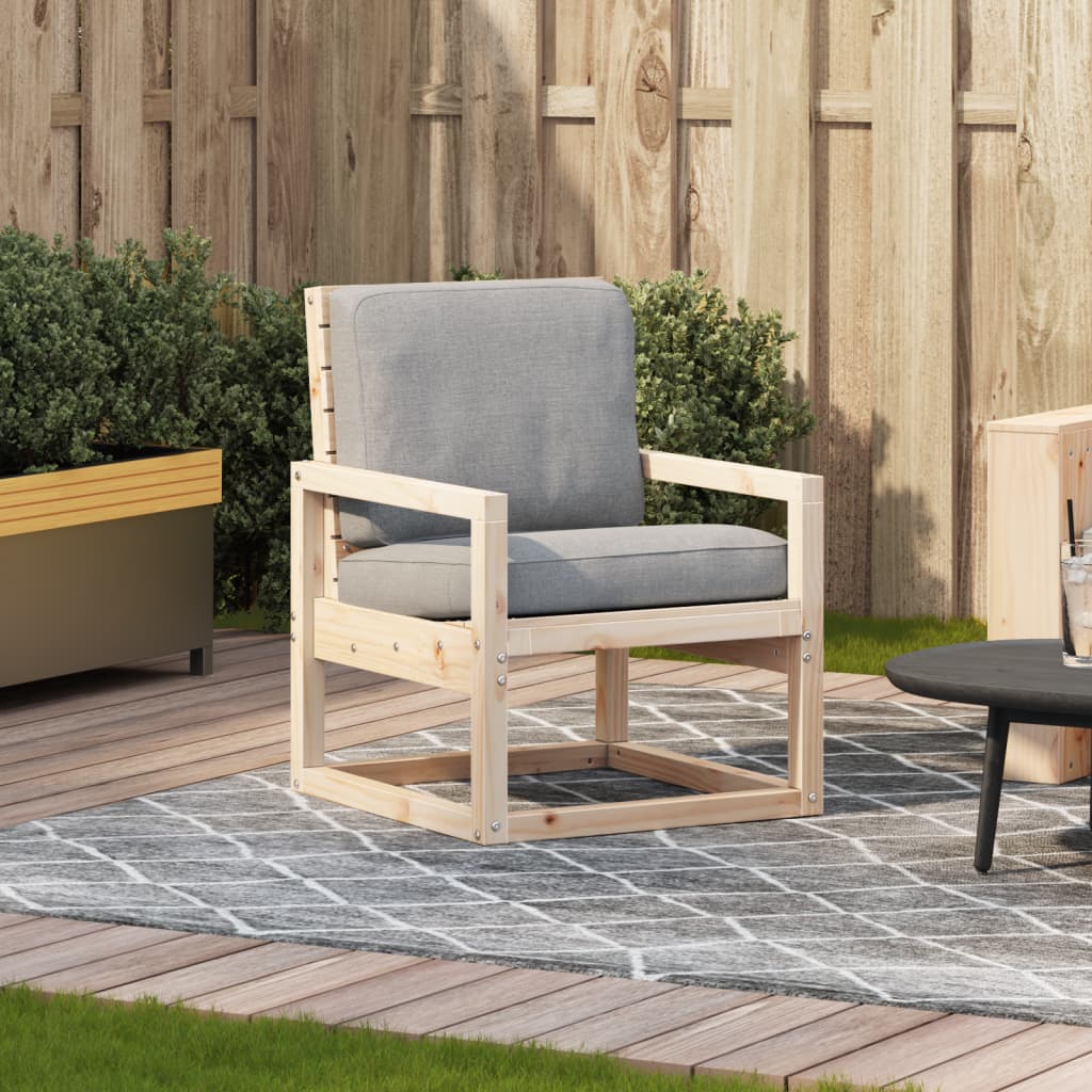vidaXL Garden Chair 57.5x63x76 cm Solid Wood Pine 3